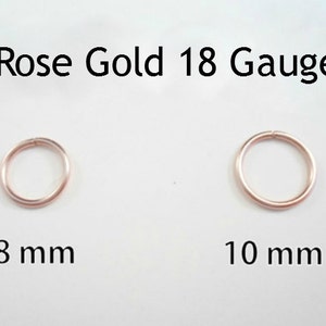 Rose Gold Hoop Earring Cartilage Tragus Helix Eyebrow Nose Ring Small Tiny Catchless Seamless Little Sleeper Hypoallergenic. image 4