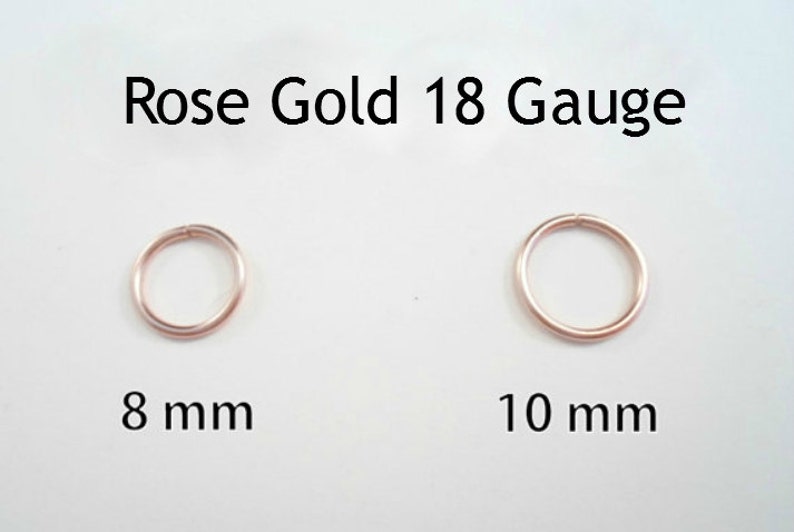 Rose Gold Hoop Earring Cartilage Tragus Helix Eyebrow Nose Ring Small Tiny Catchless Seamless Little Sleeper Hypoallergenic. image 4