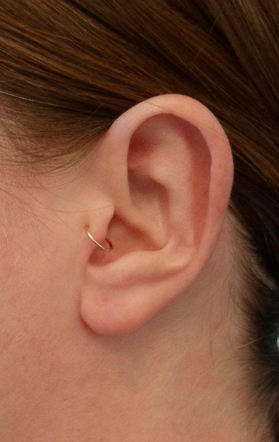 Gold hoop hotsell tragus