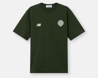 Steininsel | New Balance Summer_'026 Capsule T-Shirt - Elfenbeinfarbene, stückgefärbte Baumwolle