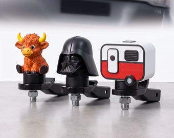 DO35牽引ピンカバー｜キャラバンヒッチキャップ｜カスタムノベルティデザイン｜オーストラリア製（メルボルン）｜ハイランド牛の交換用