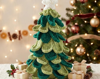 Crochet Christmas Tree Pattern, Amigurumi Holiday Ornament (PDF)