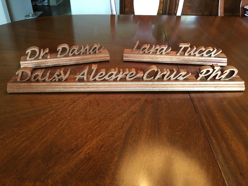 Personalized Name Plate Desk Name Plate Wooden Name Sign Etsy