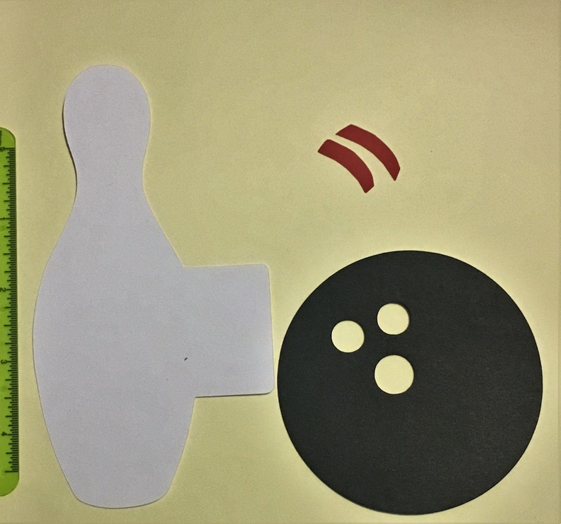 Bowling Ball and Pin Attached Cut Outs Door Name Tags 10 - Etsy