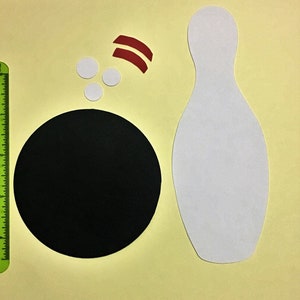 Bowling Ball and Pin Separated Cut Outs Door Name Tags 10 - Etsy