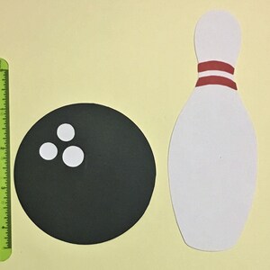 Bowling Ball and Pin Separated Cut Outs Door Name Tags 10 - Etsy