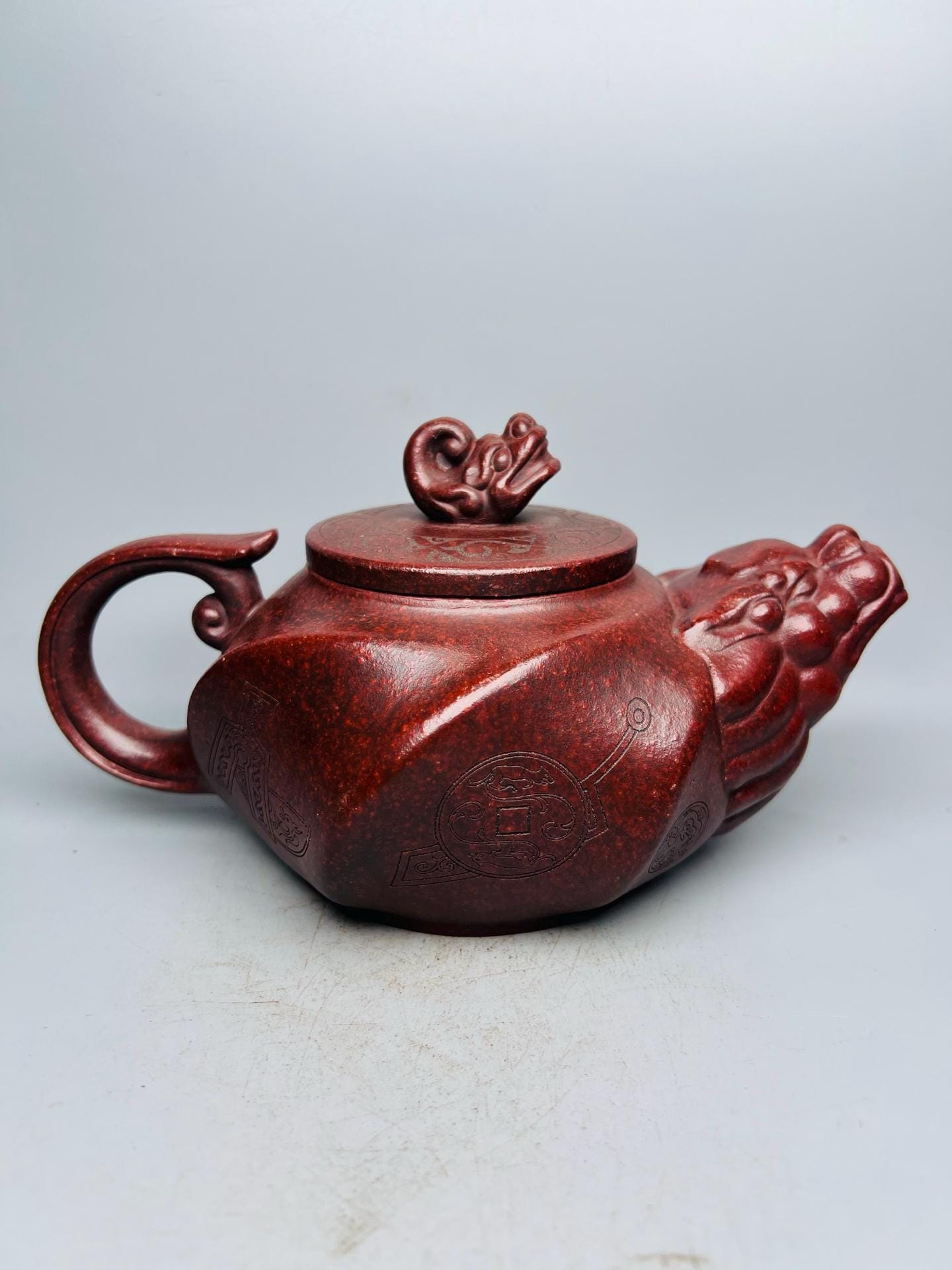 Yixing Zisha Clay Dragon Teapot - Etsy