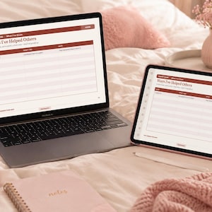 Digital Relationship & Contact Tracker | Undated Network Management Notebook for GoodNotes, Notability, iPad | Hyperlinked Profiles
