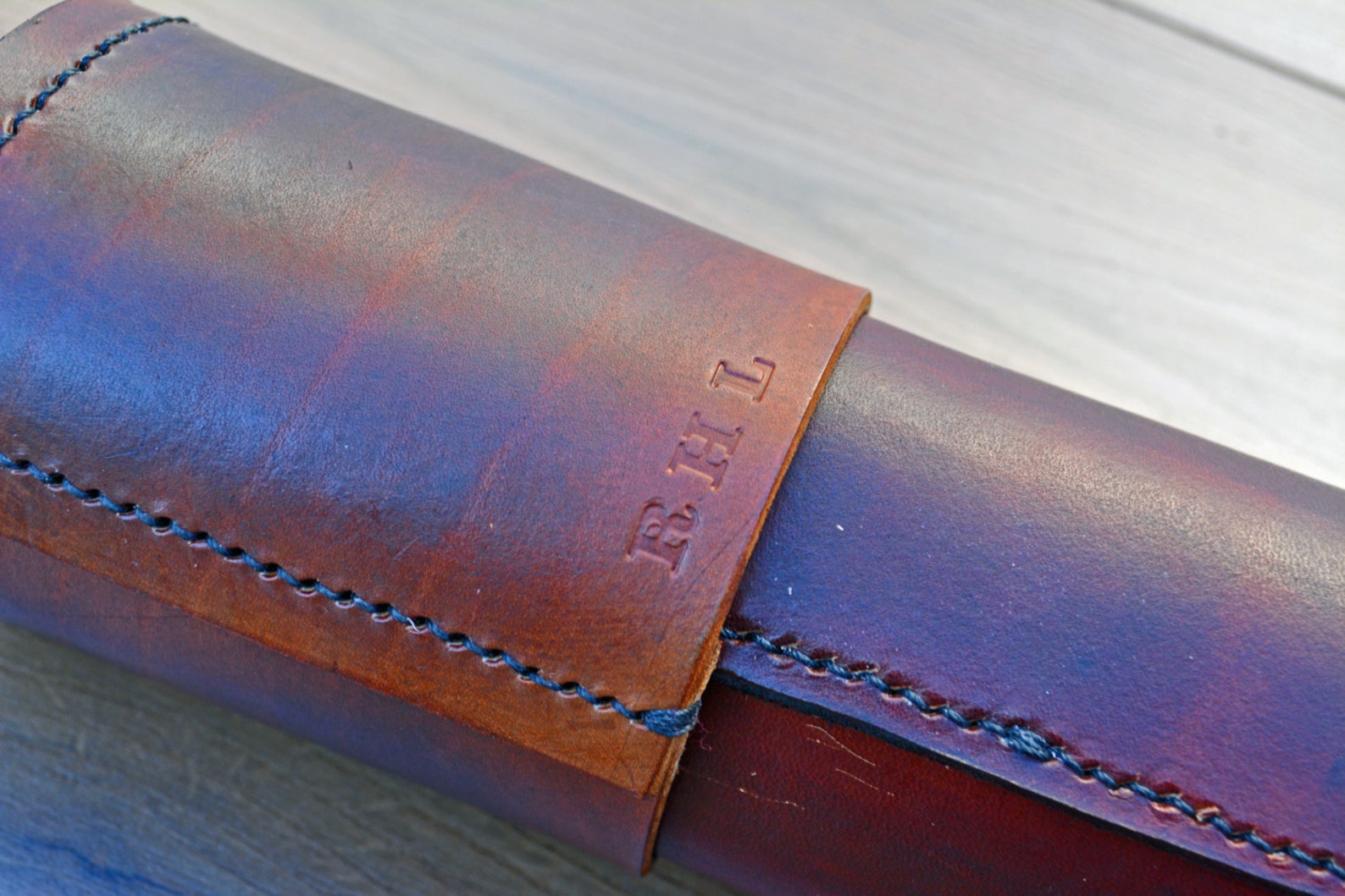 Leather Drafting Tube Portfolio Case Blueprint or Map Case Etsy