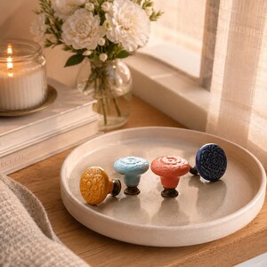 Tirador decorativo vintage con forma de flor para armarios, ideal para muebles de dormitorio, almacenamiento en el baño y decoración DIY.