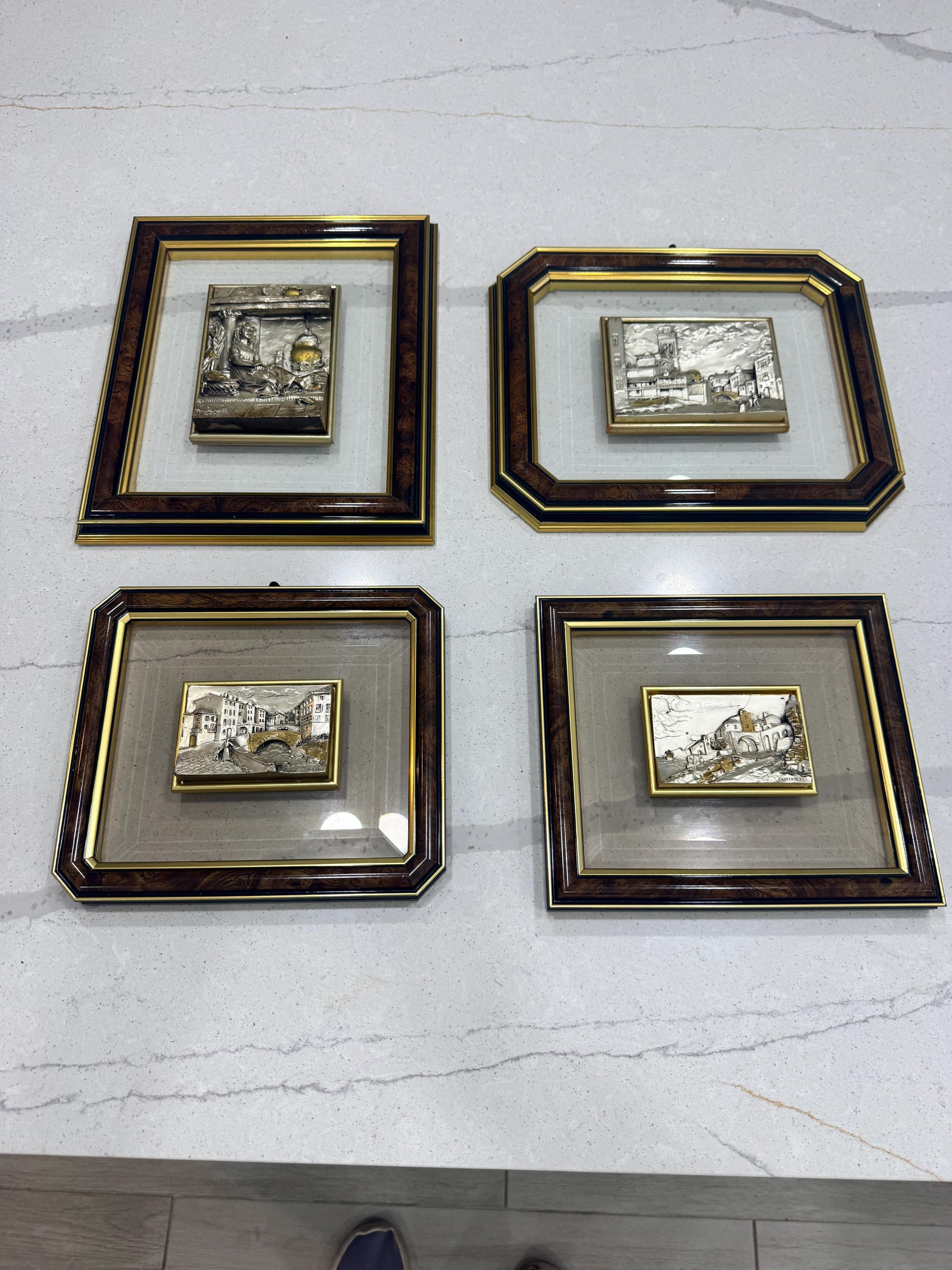Sterling Silver Italian Framed Art - Etsy