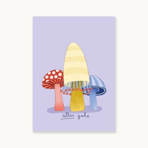 CARTÃO POSTAL "Amigos Cogumelos 3"
