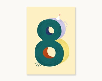 POSTCARD "B-day #8"