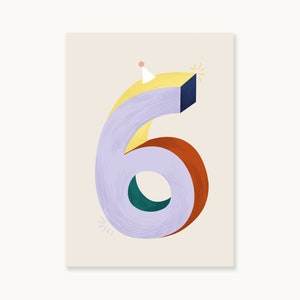 CARTÃO POSTAL "Aniversário #6"