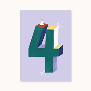 CARTÃO POSTAL "Aniversário #4"