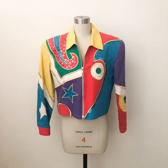 1980s BE Colorful Jacket with Sequins