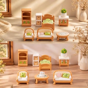 Dollhouse Miniature  Mini Shelf Wooden Bookcase Tiny Home Furniture DIY Dollhouse Accessories Room Decor Gift Dollhouse Gift Fairy Garden