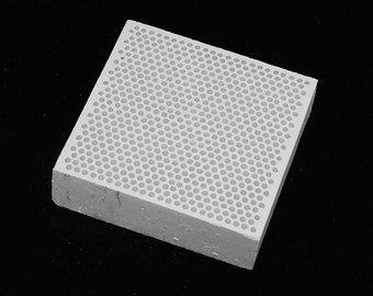 Honeycomb Ceramic Soldering Block 4x4 Inch