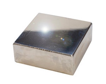 Highly Polished Solid Steel Bench Block  2.5 Inches