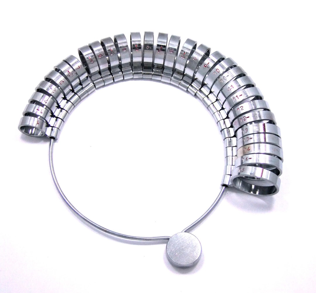 Wide Band Finger Gauge Set Sizes 1 Thru 15 Including Half Sizes SALE - Etsy