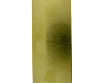 Messingplaat 22 gauge 6 x 2 inch, 64 mm dik, nieuw, lagere prijs: