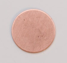 Sizzix 661771 Metall-Rohlinge Aus Kupfer, Kreisform, 2,5 Cm Durchmesser, 5 Stück – Für Stanz- & Prägearbeiten
