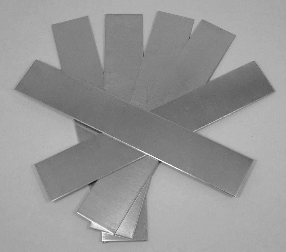 Nickel Silver Sheet / Bracelet Blanks 24ga 6 X 1 .51mm Thick Pkg of 6