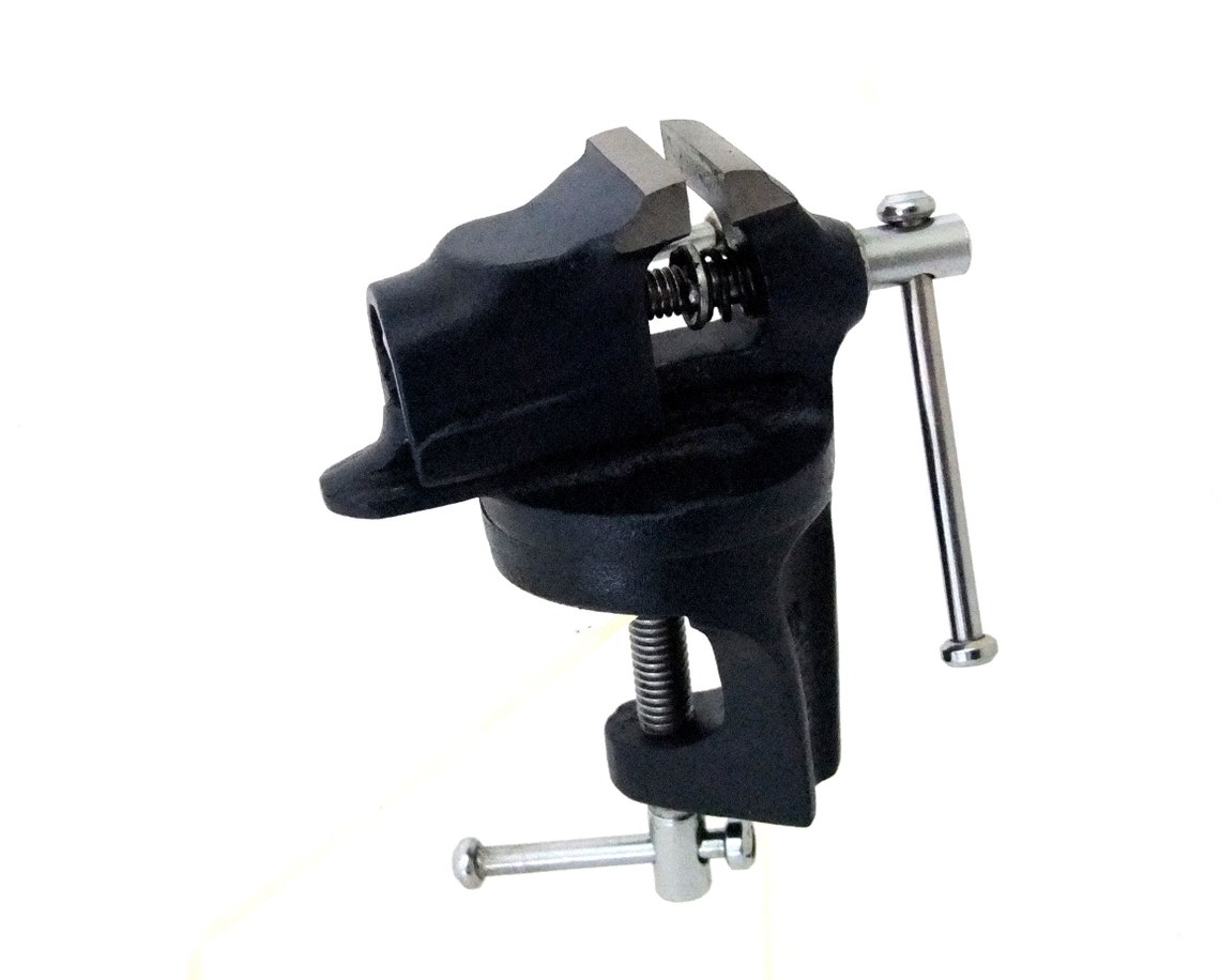 Smooth Jaw Clamp on Bench Style Revolving Crafters Vise Etsy