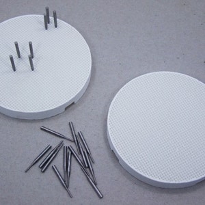 2 Pack Of Honeycomb Ceramic Soldering Blocks With Metal Pins