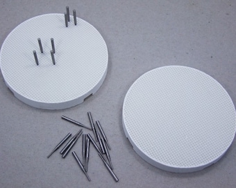 2 Pack Of Honeycomb Ceramic Soldering Blocks With Metal Pins
