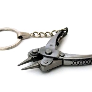 Mini Round Nose Parallel Pliers With Chain  SALE