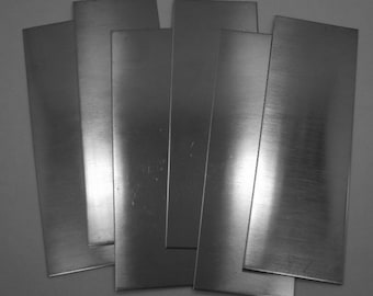 Nikkel zilver blad/armband blanks 26ga 6" x 2" .41mm dik pakket van 6