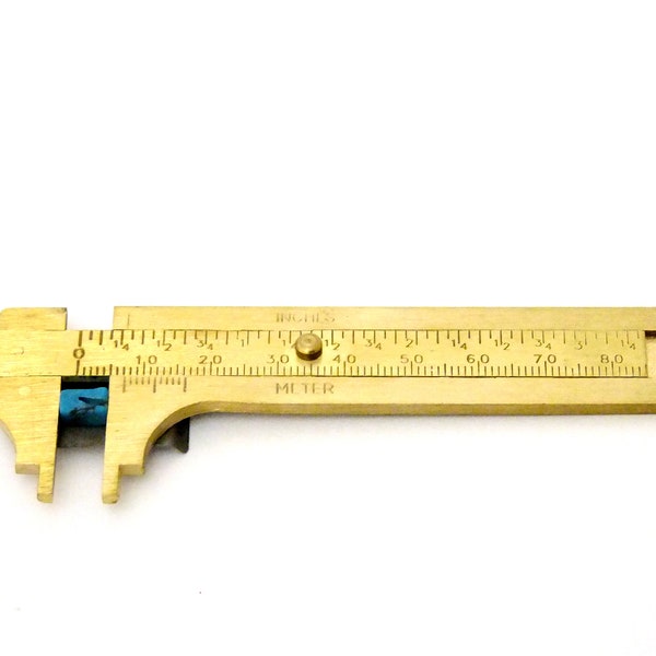 Brass Slide Vernier Gauge 100mm X 0.01mm With Stone Rest  SALE