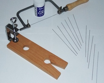 Jewelers Or Crafters Saw Kit With Twelve Blades , Cutting Lube & Vise   SALE