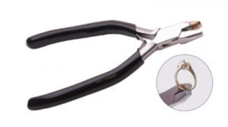 Ouchless Ring Holding Pliers With Brass Lined Jaw