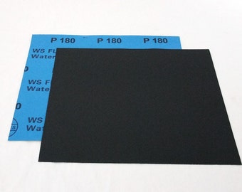 180 Grit  Wet / Dry Sand Paper  9"x11" Sheets Package  Of 10