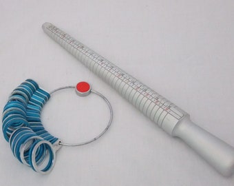 Aluminum Ring and Finger Sizing Kit Sizes 1-15 SALE