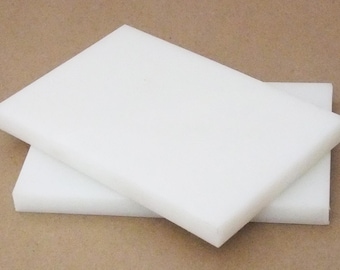 Paquete de 2 bloques de nailon multiusos de 6 x 4 x 0,5 pulgadas