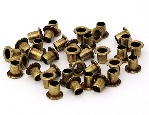 3 16 Inch Diameter Antique Brass Plated Eyelets Package of 36 SALE