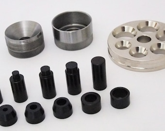 Self Centering Coin Ring Punch Set, No Spacers 6 Punch Size With Reducing Plate | Coin Ring Dies | Coin Ring Making SALE