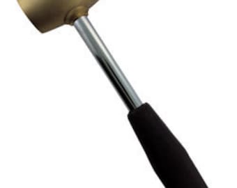 Premium Metal Shaft Brass Hammer 2LB Ideal For Stamping  SPECIAL Price