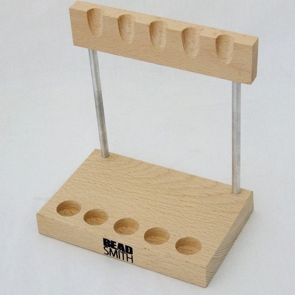 Wooden Stand For 5 Mini Jewelers Hammers By Beadsmith  SALE