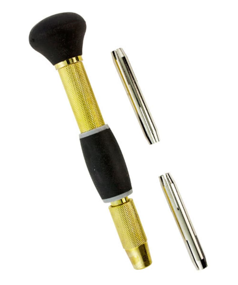 Brass Rubber Handled Swivel Head Pin Vise 4 Sizes Of Chucks Etsy