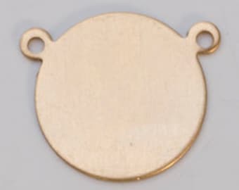 Cerchio In Ottone Con 2 Anelli 5/8" Cal.24 Confezione Da 6