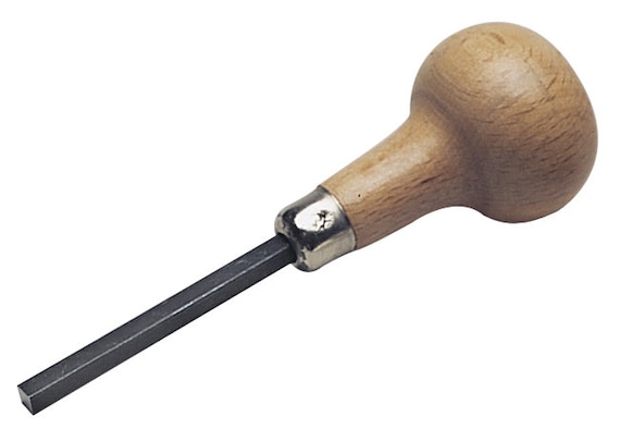 Prong Pusher with wood handle Prong Pusher with wood handle