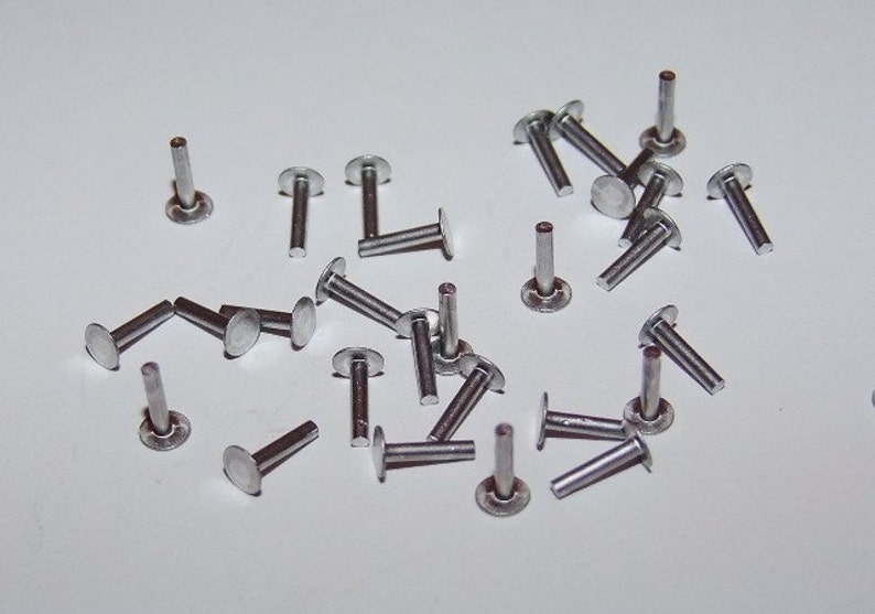 Aluminum Solid Rivets 1.3mm Wide X 1/4 Long Package of Etsy UK