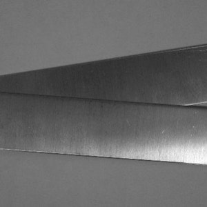 Feuilles/pièces brutes de bracelet en maillechort de calibre 24, 6 x 1 po, 0,51 mm d&#39;épaisseur, paquet de 2