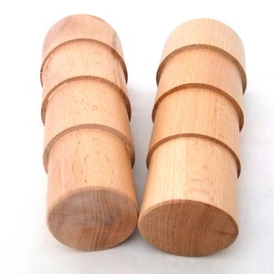 2 Pack Oval And round Solid Wood Stepped 8 Inch Bracelet Mandrel   SALE