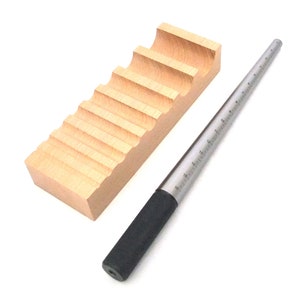 Wood Swage Block Great For Bending And Forming W Steel Mandrel