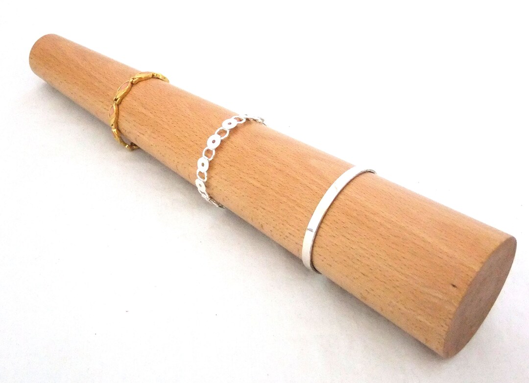 Round Solid Wood Bracelet Mandrel Etsy